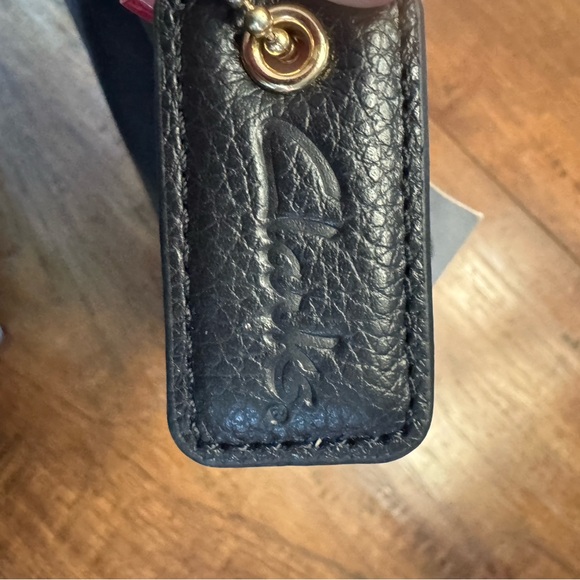 Clark’s Leather auberdine black w/ Braided Handle Hobo Slouchy Purse NWT $179 - Picture 3 of 10